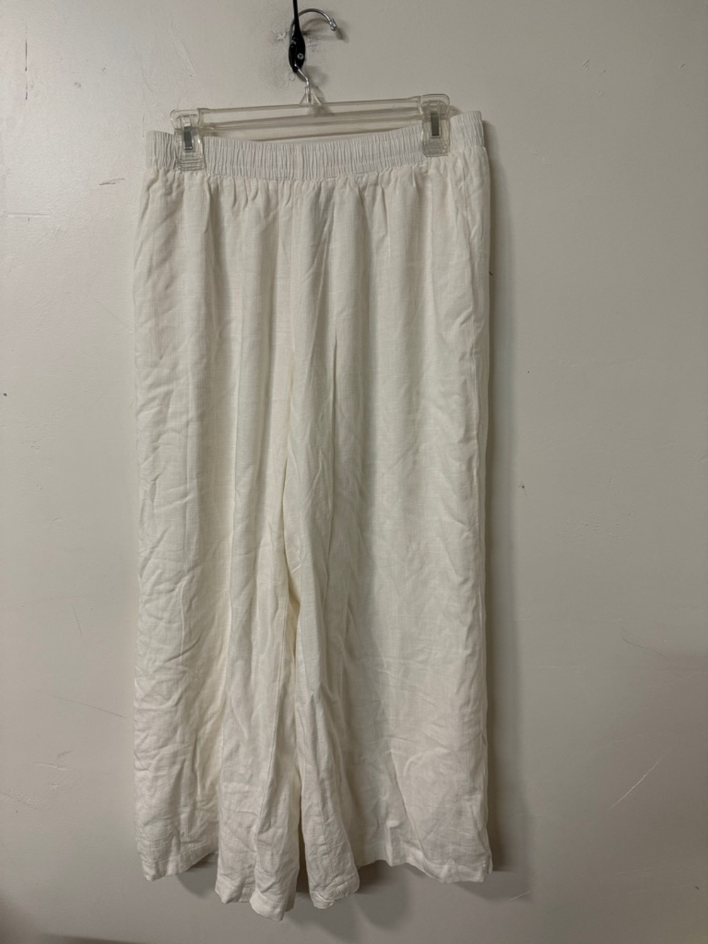 Princess Polly Cream Wide Leg Elastic Waist Pants